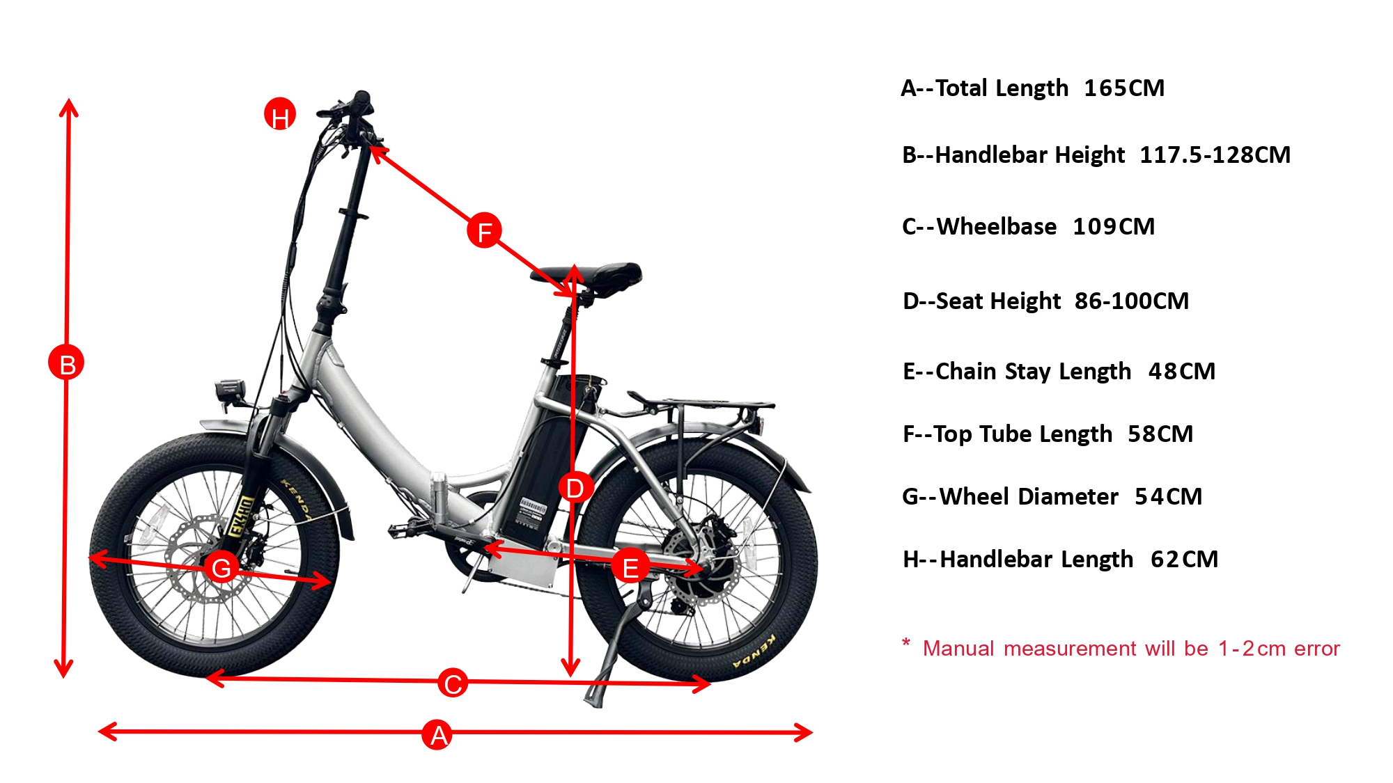 Geometrie van verborgen batterij elektrische fiets