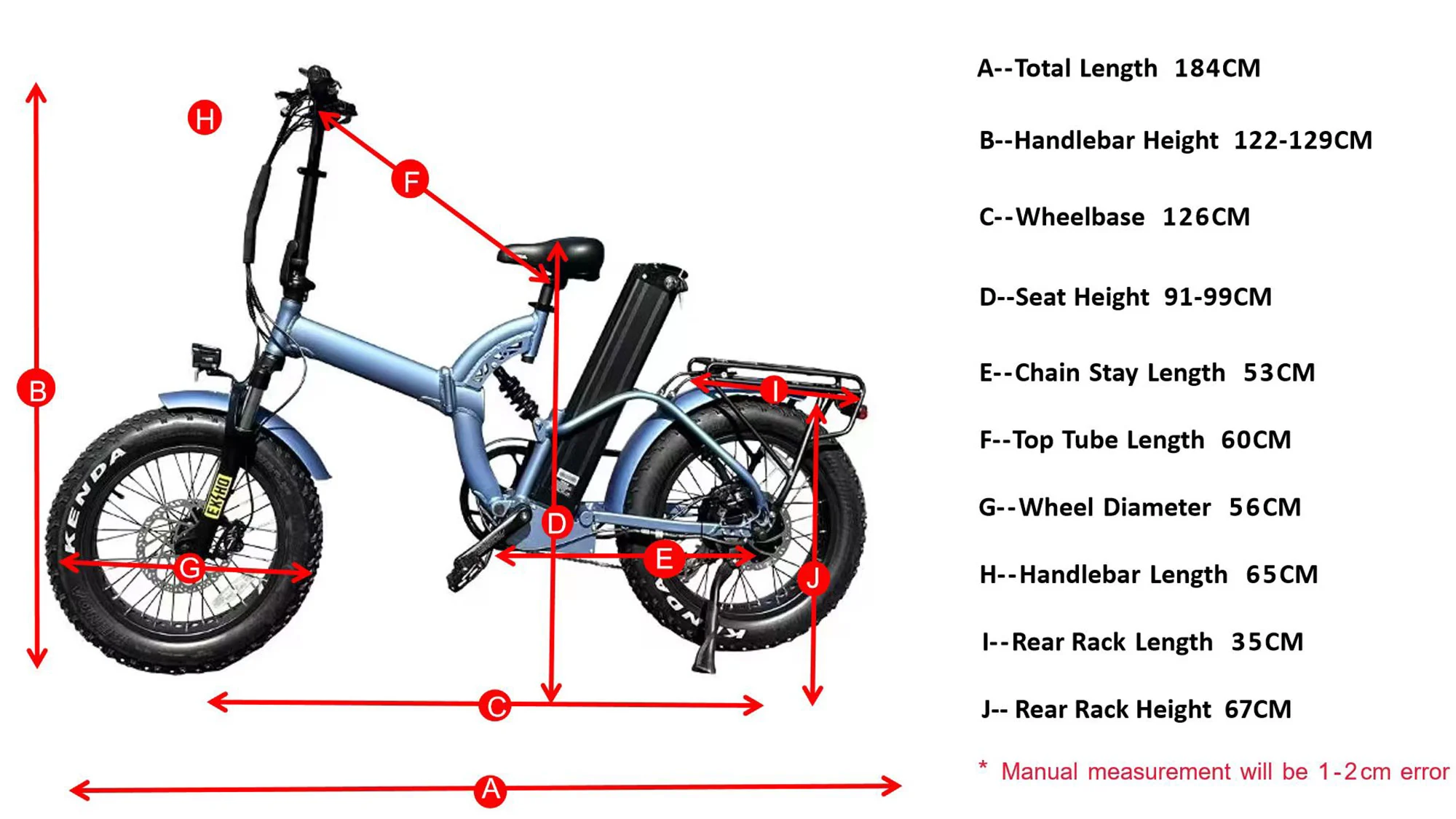 Geometrie van volledige suspensie Fat Tire Ebike