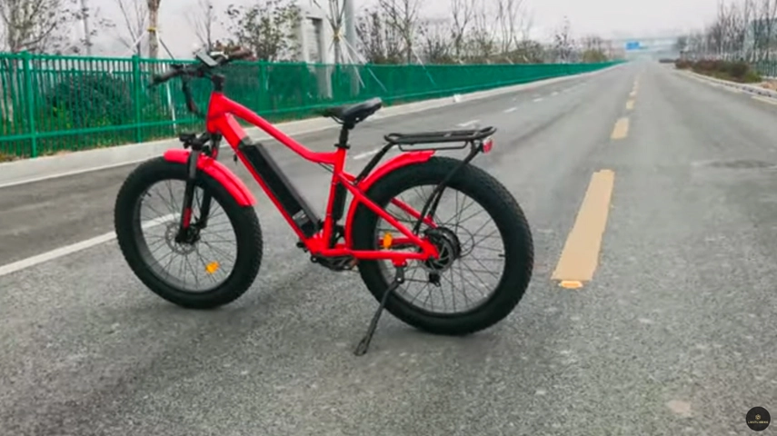 Rode Dikke Band Elektrische Fiets voor Mannen